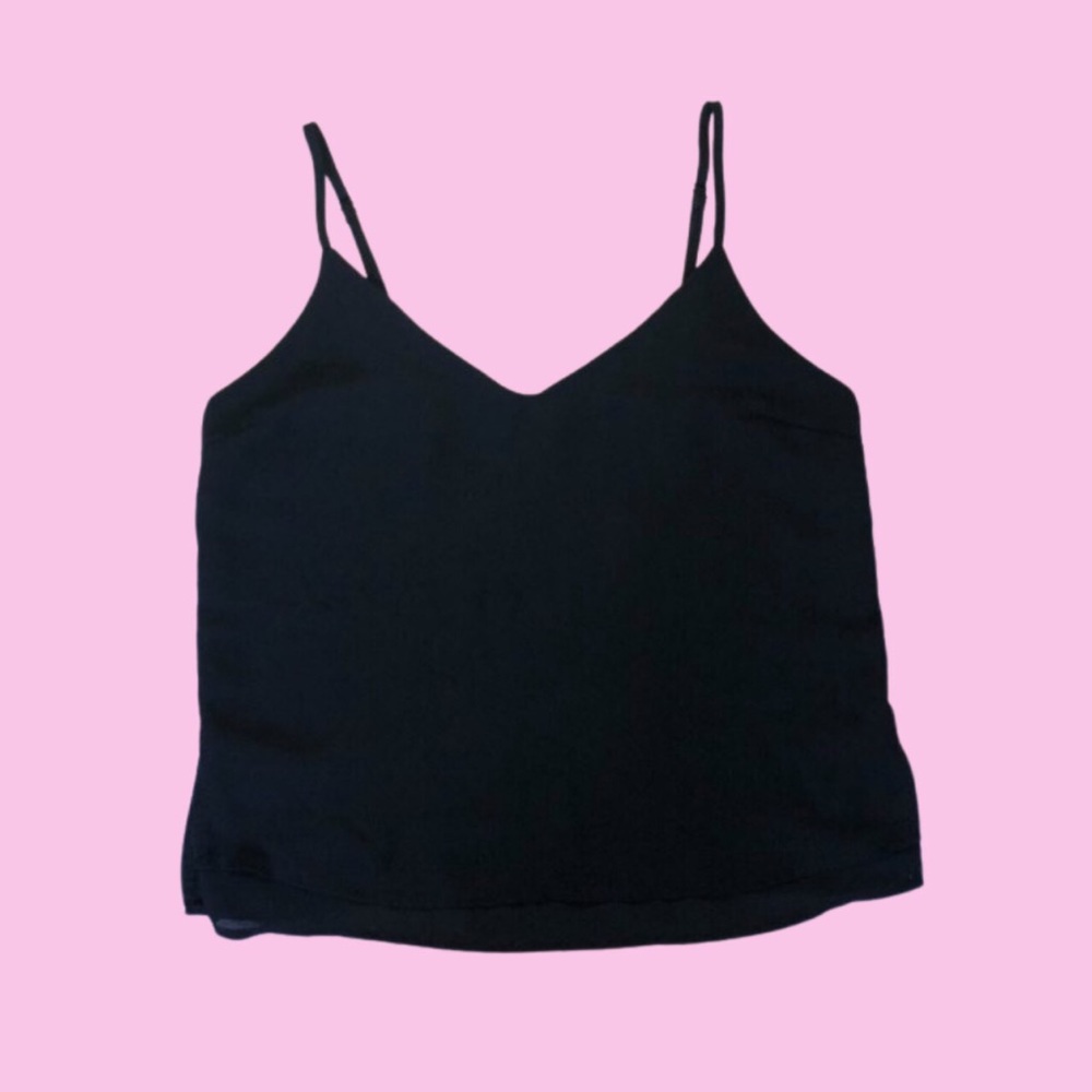 Black 2-Layer Tank Top